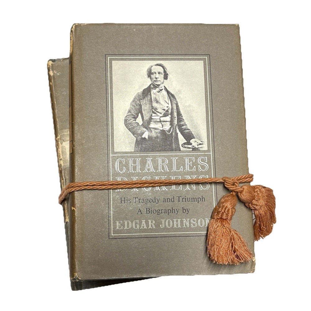 Charles Dickens His Tragedy and Triumph Edgar Johnson 1952 2 Volume Set HC‎ DJ